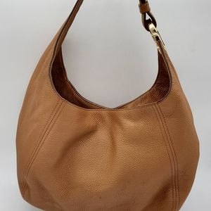 Michael Kors Fulton Acorn Leather Hobo Handbag Purse